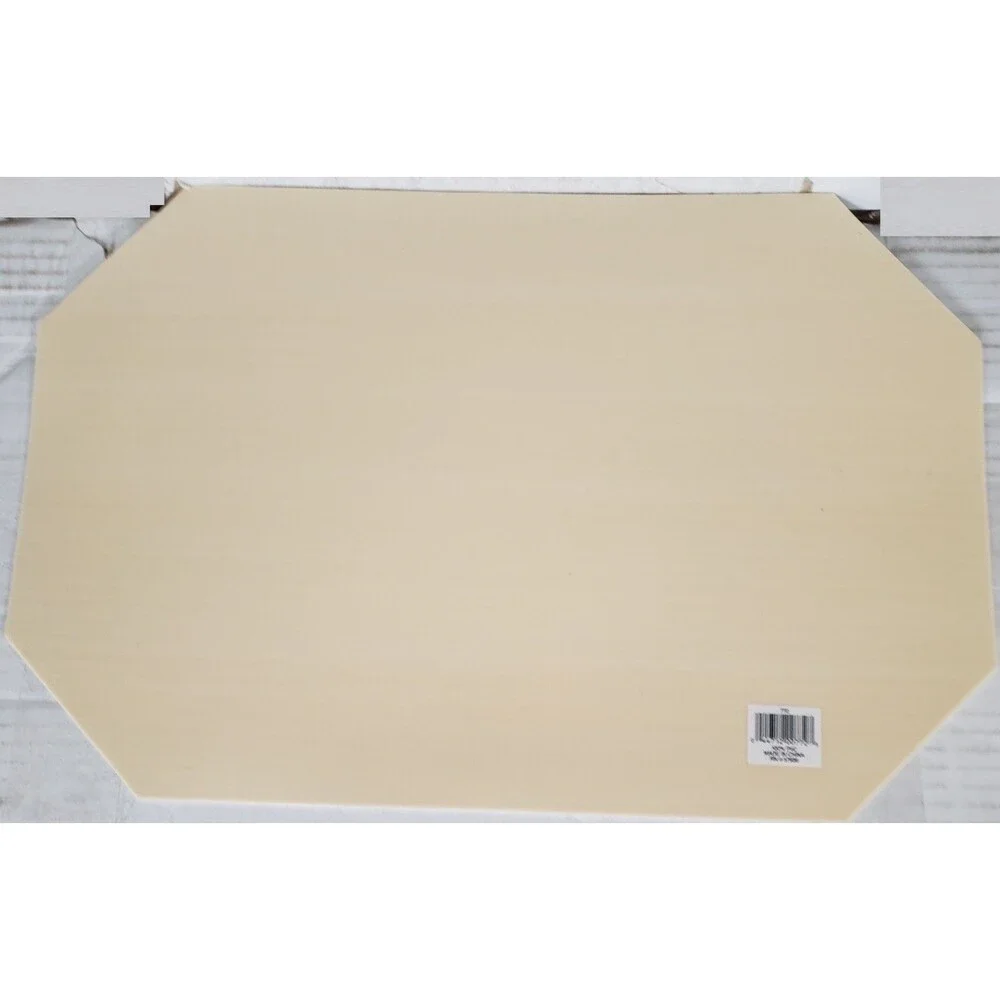 Set of 3 Same Printed Vinyl Non Clear Placemats (18